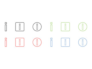 creative linear info hint tip symbol design, i manual ui help desk advice bubble, isolated on transparent background