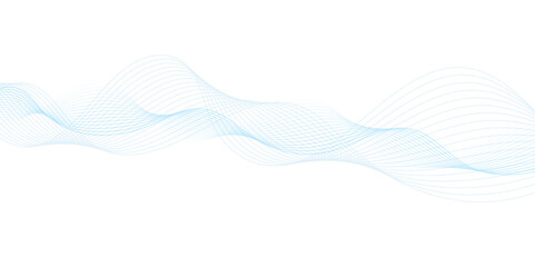  Abstract frequency sound wave lines and twisted curve lines background. Abstract wave line for banner, template, wallpaper background with wave design. Vector illustration.