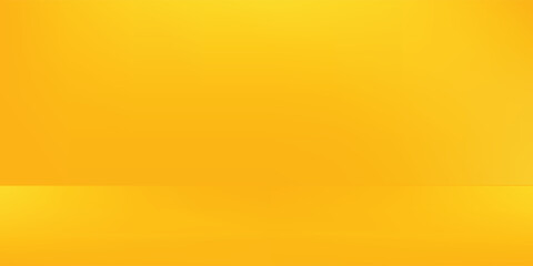 yellow background abstract with Gradient in empty room studio, Yellow empty room studio gradient used for background, yellow background studio with shine use for product shooting.