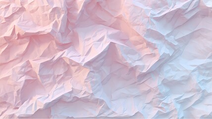 Elegant Pink and Blue Crumpled Paper Texture Background with Artistic Folds