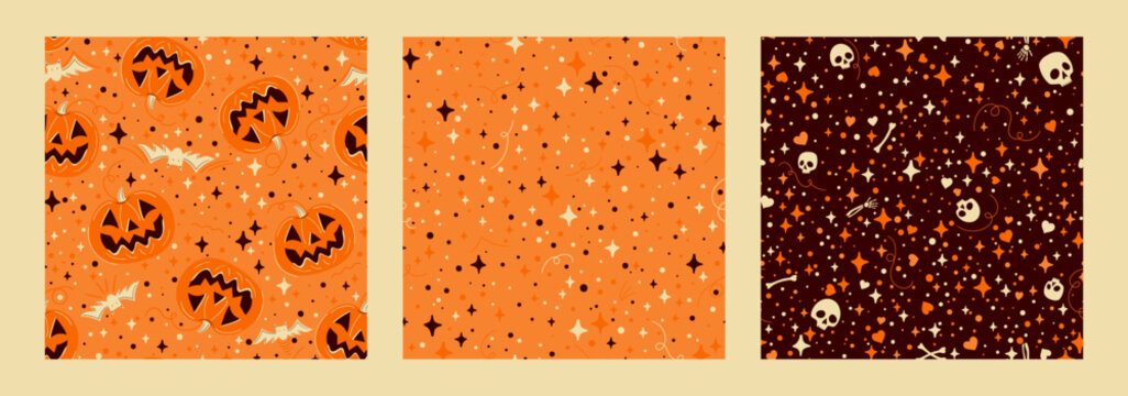 Halloween Seamless Patterns Collection