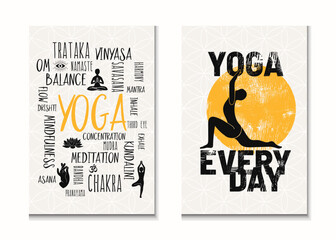 Motivational Yoga Posters Set