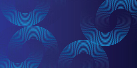 Fototapeta premium Blue abstract background. Geometric lines pattern. Modern shiny blue gradient lines. Futuristic technology graphic design. Suit for business, modern