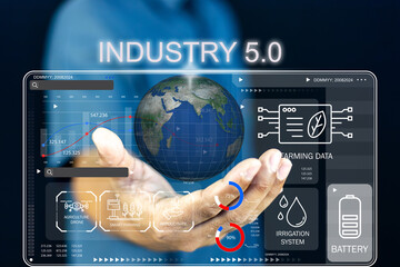 A powerful visual representation of Industry 5.0 and its application in smart agriculture,...