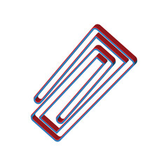 Paperclip icon design template