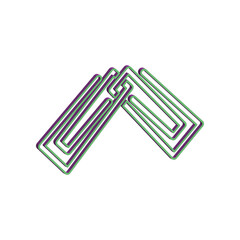 Paperclip icon design template