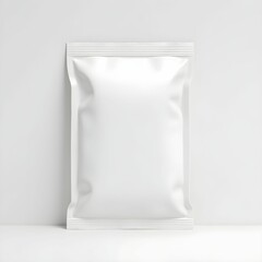 White package mockup blank packaging product container design template food pouch isolated