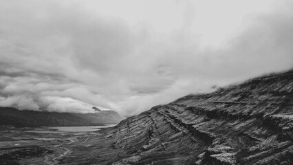  clouds in the moutains Iceland 