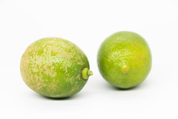 Fresh lime isolated on white