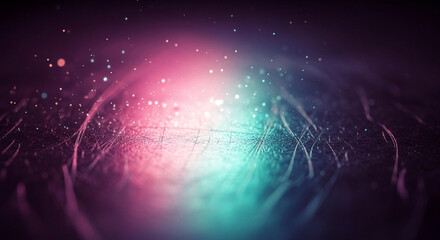 Abstract cosmic swirls with vibrant pink, purple, and teal light emanating from a central point, creating a mesmerizing, ethereal effect.