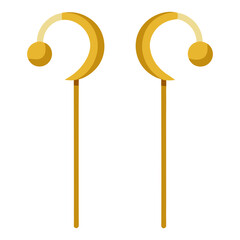 golden heart shaped lollipop