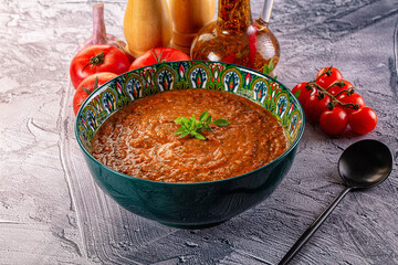 Gazpacho - cold Spanish tomato soup