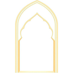Mosque arch window shape