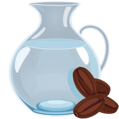 Jug of water next to dates
