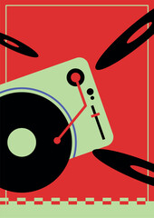 Background Vintage Music Vinyil