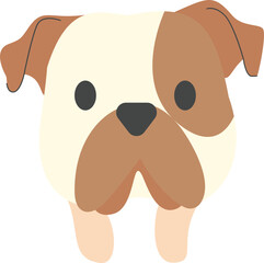 Pet Dog Vector Hand Drawn Ilustration
