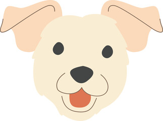 Pet Dog Vector Hand Drawn Ilustration