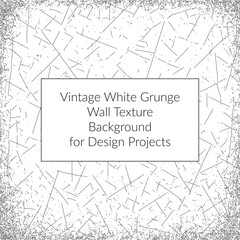Vintage Black & White Grunge Wall Texture Background for Design Projects