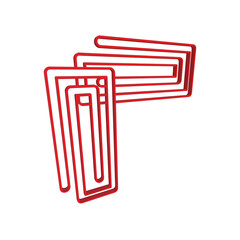 Paperclip icon design template