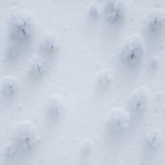 A view from the sky, winter, snow, and a world full of snow