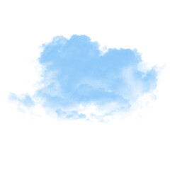 3D Puffy Cloud Element with Depth and Light Reflection Effect

