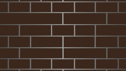 Dark brown brick wall pattern with clean lines and subtle lighting, ideal for backgrounds, textures, and architectural design themes