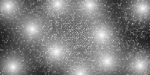 Dark Hexagon Mosaic Texture – Abstract Black Geometric Pixel Background