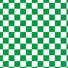 green checkerboard visual distortion illusion. Chess board. Vector illustration