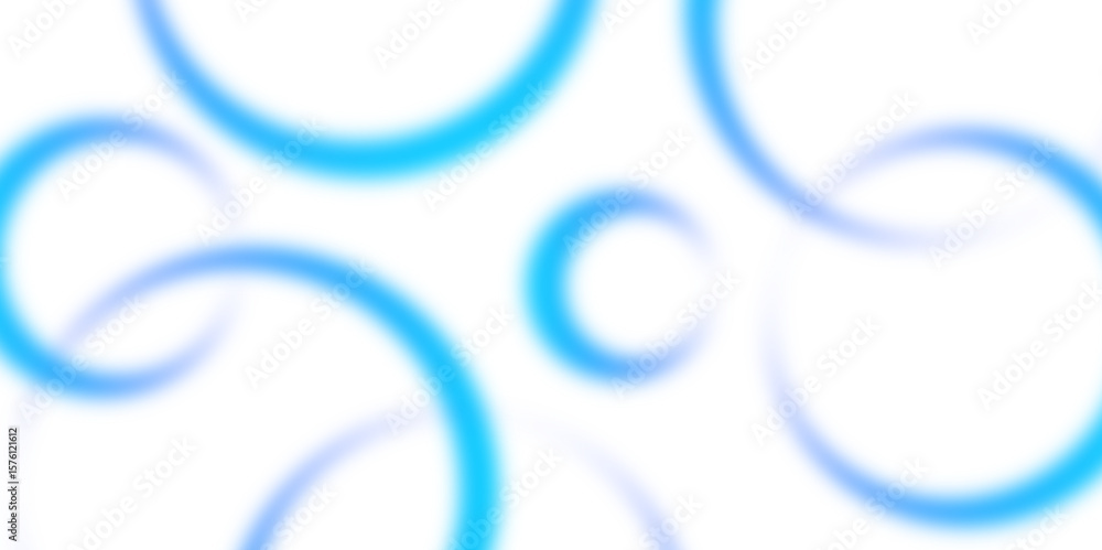 Aufkleber white and blue abstract background with geometric circle shapes. modern graphic design element desig