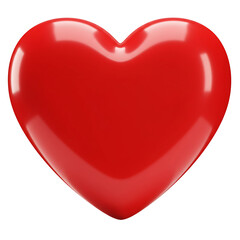 3D Red Heart Love Icon