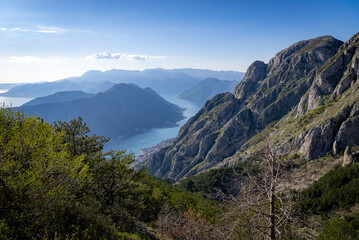 Boka bay seen from the mountains