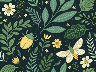 seamless botanical pattern 