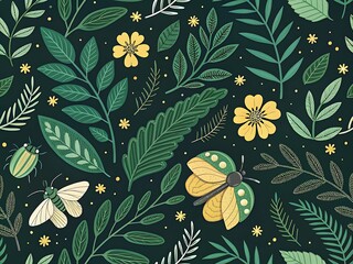seamless botanical pattern 