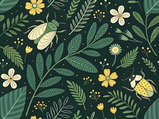 seamless botanical pattern 