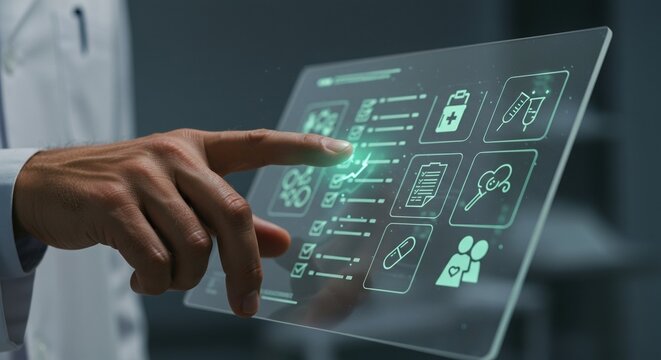 Doctor's Touch: Interactive Medical Data on Transparent Digital Tablet Display - Powered by Adobe