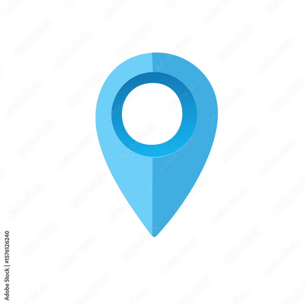 Poster pointer icon for gps navigation and mapping applications. symbol for location marking and wayfinding