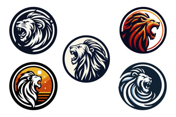 This is a vector image of a lion head logo suitable for use in logo designs for expedition companies, travel, ships, security, stickers, posters, banners, football teams, gaming,