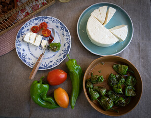 Farm lunch in the countryside