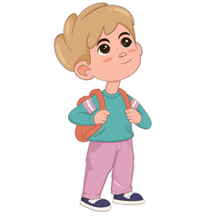 Children Boy Character Illustration Cartoon Cute Digital Drawing