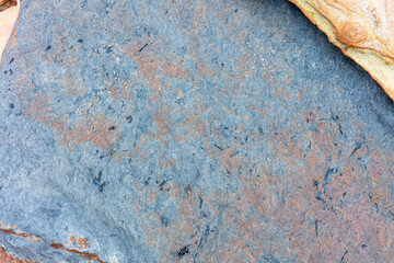 Textured Close-Up of Layered Rock Formation in Santa Cruz, Portugal
