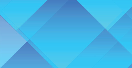 Abstract Blue Geometric Background with Overlapping Triangles and Gradient Shading.