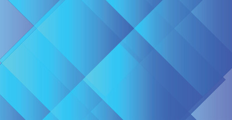 Abstract Blue Geometric Shapes with Gradients and Overlapping Design.
