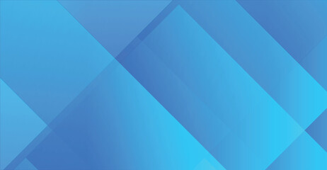 Obraz premium Abstract Blue Geometric Design with Overlapping Layers and Gradient Shades.