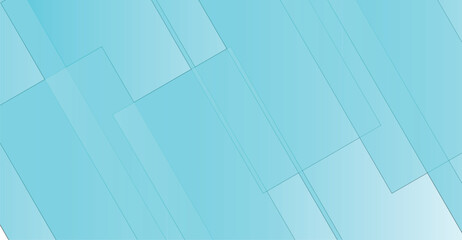 Abstract Light Blue Geometric Pattern with Overlapping Rectangular Shapes and Gradient Effect.