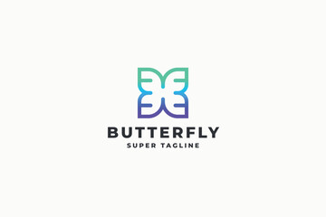 Butterfly - Modern Art Butterfly Logo
