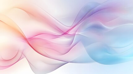 Abstract design with flowing, translucent colors.