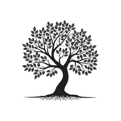 Obraz premium vector tree silhouette