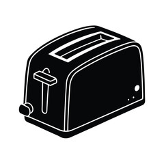 toaster on white background
