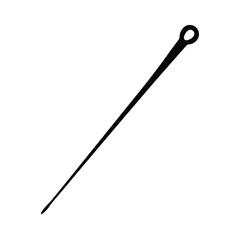 Obraz premium sewing needle isolated on white background