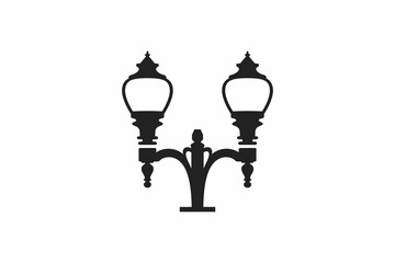 Naklejka premium Street Lantern Vector 